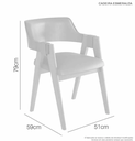 Ver imagem 5 de Mesa Fineza 6 Cadeiras Esmeralda Courino Jcm - Cinamomo/off