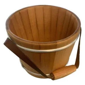 Balde em Madeira para Sauna Seca - Sodramar So000767