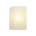 Ver imagem 1 de Arandela Retangular Retro Vivare Md-2002 Cúpula em Tecido 25/16x10cm - Bivolt - Branco - 110V/220V