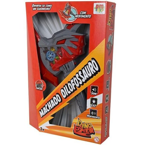 Machado Dino Power Dilofossauro Vermelho Dmt7113