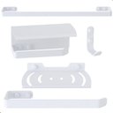 Ver imagem 1 de Kit Acessórios Para Banheiro Branco 5 Peças Zmt