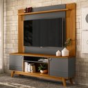 Ver imagem 2 de Conjunto Painel Extensível e Rack Tremonti/cronos Tv até 75 Polegadas Nature/chumbo G77 - Gran Belo