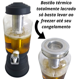 KIT CERVEJEIRA TORRE DE CHOPP COM BASTÃO TÉRMICO LACRADO - 3