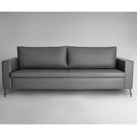 Sofa 3 Lugares 230cm Linho Pes em Aco Adrian
