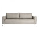 Ver imagem 2 de Sofa 230cm Pes em Aco Carbono Linho Adrian