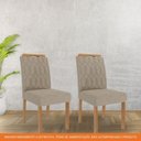 Ver imagem 5 de Cadeira para Mesa de Jantar Jogo de 2 Cadeiras Mdf Paola Wood Cimol Madeira/bege