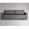 Sofa 2 Lugares 190Cm Pes Em Aco Linho Adrian  - 1