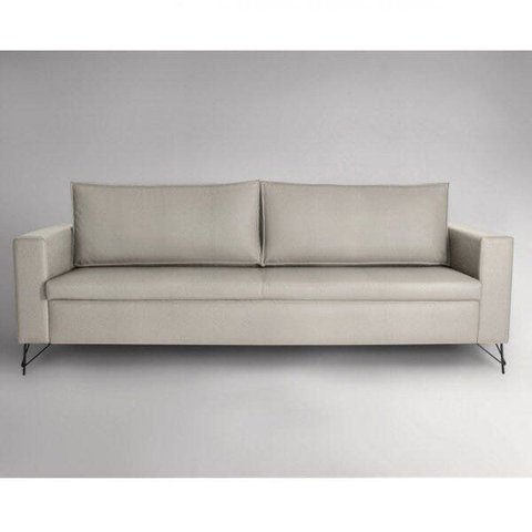 Sofa 2 Lugares 190cm Pes em Aco Linho Adrian