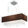Pendente Retangular Café e Branco MJ-4138 Para Mesa de Jantar e Estar - 2