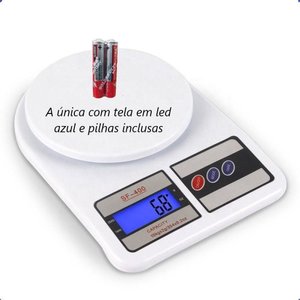 Balança Digital de Cozinha Alta Precisão Alimentos 10kg