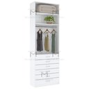 Ver imagem 6 de ARMÁRIO MÓDULO CLOSET 6 GAVETAS CABIDEIRO MISTO M525.B MUNDI MOVEIS