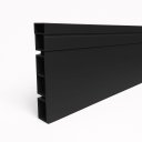 Ver imagem 1 de Rodapé 10cm X 2,7m Pvc Preto Fosco