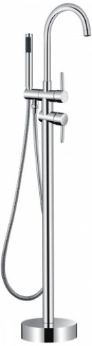 Misturador monocomando de coluna para banheira, Cromado - Linha ROTONDO CLASS, Kromma KR208 - 1