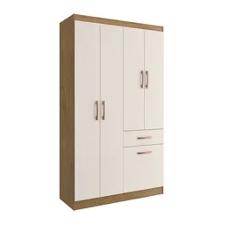 Guarda-Roupa Solteiro 4 Portas 1 Porta Basculante 1 Gaveta Marbella Doripel - 3 Guarda-Roupa Solteiro 4 Portas 1 Porta Basculante 1 Gaveta Marbella Doripel - 3