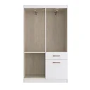Ver imagem 4 de Guarda-Roupa Solteiro 4 Portas 1 Porta Basculante 1 Gaveta Marbella Doripel