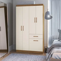 Guarda-Roupa Solteiro 4 Portas 1 Porta Basculante 1 Gaveta Marbella Doripel - 1 Guarda-Roupa Solteiro 4 Portas 1 Porta Basculante 1 Gaveta Marbella Doripel - 1