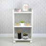 Armário Organizador Móvel Multiuso Branco com Rodinhas 40cm - 4