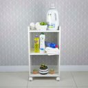 Ver imagem 6 de Armário Organizador Móvel Multiuso Branco com Rodinhas 40cm
