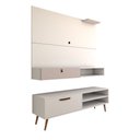 Ver imagem 3 de Rack com Painel para Tv até 50 Polegadas Carter 2 Portas Branco - Panorama Móveis