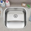 Ver imagem 2 de Tanque Hera Tramontina 25l Aço Inox Polido de Encaixe 40x40cm Compact para Área de Serviço