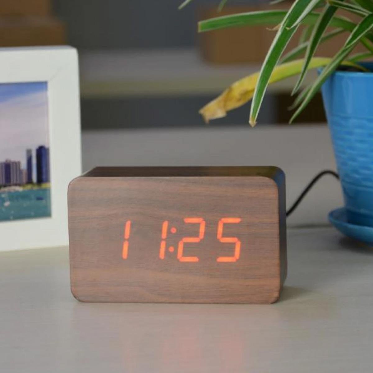 Relógio de Mesa Digital Led Grande Data Mês e Ano - Jh1294 | MadeiraMadeira