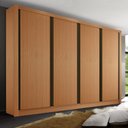 Ver imagem 4 de Guarda Roupa Casal 4 Portas 4 Gavetas Milano -Mt- Rei de Casa Carvalho