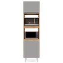 Ver imagem 5 de Paneleiro Cozinha Torre Quente 56cm Colorado Preto/cinza - Lumil Móveis