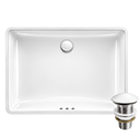 Ver imagem 1 de Cuba Ladena Kohler Louça Branca 52x35cm + Válvula 1.1/4" Branca Click Cerâmica - 2215BR-0-Inovar-