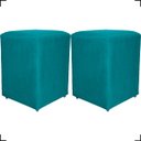 Ver imagem 1 de Kit 2 Puff Decorativo Dado Para Sala Recepção Manicure, Escritório E Consultório Suede