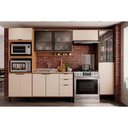 Ver imagem 4 de Armário Aéreo Cozinha Modulado Alpha 2500 C/ 2 Portas C/ Vidro 120cm Branco - Carraro