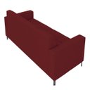 Ver imagem 7 de Sofá Living Decorativo Houston 2 Lugares 160cm Pés em Metal Veludo Bordô G33 - Gran Belo