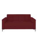 Ver imagem 5 de Sofá Living Decorativo Houston 2 Lugares 160cm Pés em Metal Veludo Bordô G33 - Gran Belo