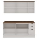 Ver imagem 5 de Armário de Cozinha Compacta Modulada 2,0m 9 Peças Iluminata Genialflex