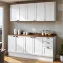 Ver imagem 1 de Armário de Cozinha Compacta Modulada 2,0m 9 Peças Iluminata Genialflex