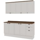 Ver imagem 3 de Armário de Cozinha Compacta Modulada 2,0m 9 Peças Iluminata Genialflex