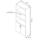 Ver imagem 6 de Armário Multiuso Escritório Branco - Notável