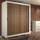 Ver imagem 1 de Guarda-roupa Solteiro Madesa Dallas 2 Portas de Correr 2 Gavetas com Pés