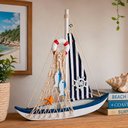 Ver imagem 3 de Barco Navio Caravela Náutica Artesanal Decoração Casa Praia