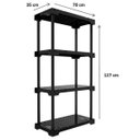 Ver imagem 4 de Estante Modular 4 Prateleiras Poly Eco Grifit Preto