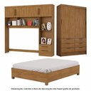 Ver imagem 1 de Guarda Roupa Modulado Sevilha com Cama Casal Carioca Móveis Cinamomo