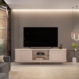 Rack para Sala de Estar Tv 75 Pol Atlantis D05 Off White - 6