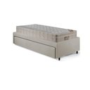 Ver imagem 7 de Base Box Cama Solteirão Sapateira Courino Linho Areia e Colchão Airtech Ortobom 96x203
