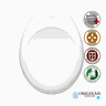 Assento Sanitário Oval Branco Prime Termofixo - 2