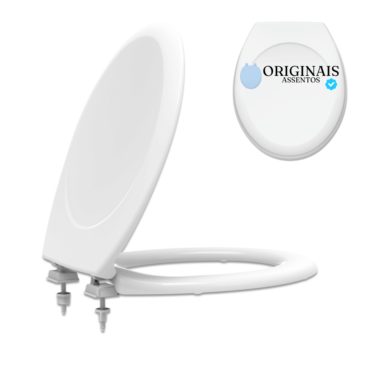 Assento Sanitário Oval Branco Prime Termofixo