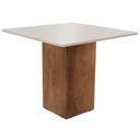 Ver imagem 3 de Conjunto Sala de Jantar Mesa Tampo MDF 90cm 2 Cadeiras Luciana 