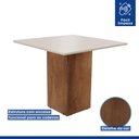 Ver mais imagens de Conjunto Sala de Jantar Mesa Tampo MDF 90cm 2 Cadeiras Luciana 