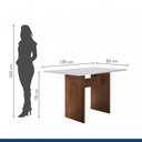 Ver imagem 4 de Conjunto Sala de Jantar Mesa Tampo Mdf e 2 Cadeiras Caroline