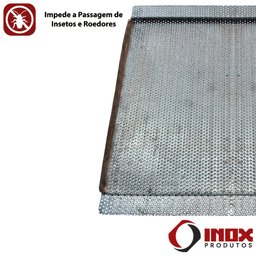 Ralo Inox Classic com Sifão Inox e Saída em Baixo no Centro - Inox 304 - 40x40x10 Cm - 5
