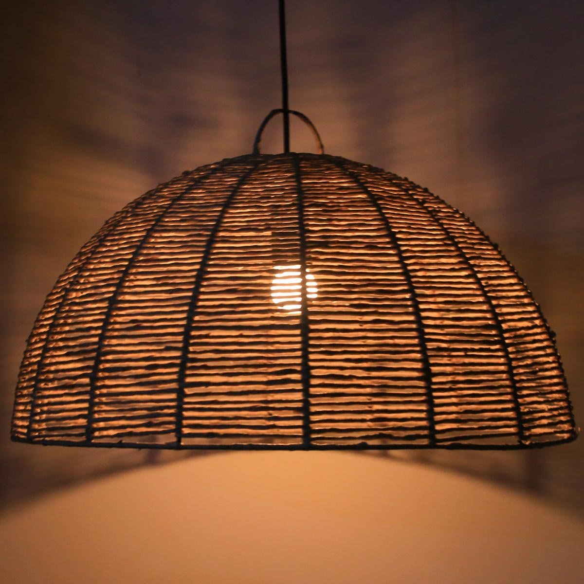 Luminária de Palha Aramada Oca - 6
