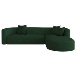 Sofá Modular Celinne Luxuoso Sala de Estar Decoração Luxo 265cm Suede - 1